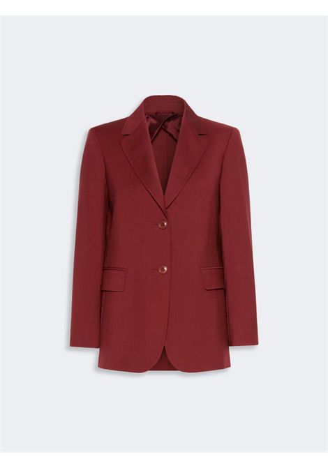 Max Mara Studio Women's MSTASSENZI Ruby Red Lightweight Wool Canvas Blazer Max Mara Studio |  | 2626046021600011